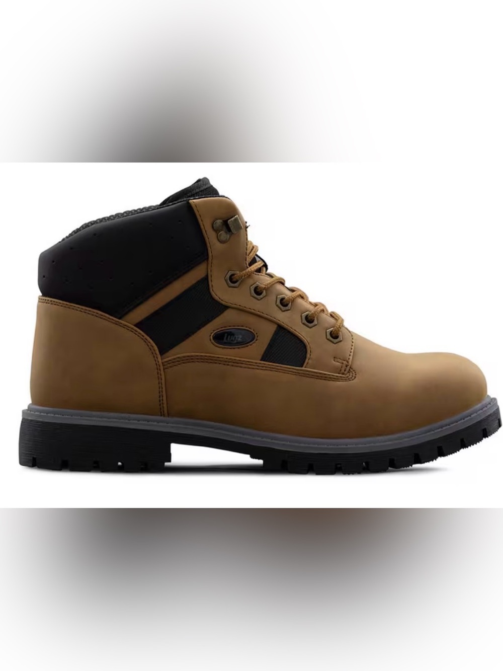 Lugz Men’s Tan and Black Work Boot 12